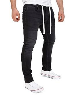 Yazubi Steve - Jogger Hose Männer - Stretch Jeans Herren Jogginghose - Denim Jean Hose Baumwoll, Schwarz (Phantom 194205), W30/L30 von Yazubi