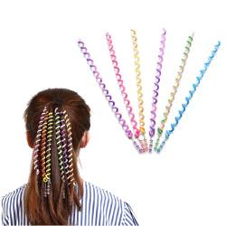 6 PCS Frauen Mädchen Haar Styling Twister Clips Flechter Werkzeug DIY Zubehör Geflochten Haar Styling Zubehör Bunte Haar Twist Werkzeug mit Strass Haar Zubehör für Mädchen von Ycfish