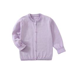 Yealoo Strickjacke für Mädchen und Jungen Rundhals Langarm Pullover mit Knöpfen von Yealoo