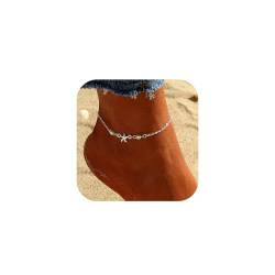 Yean Starfish Anhänger Fußkettchen Perle Knöchel Armband Mode Fuß Kette Schmuck für Frauen und Mädchen von Yean