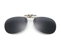 YeeHoo Sonnenbrillen Vorhänger Brille Aufsatz Clip On Polarisiert Sonnenbrille Clip Gegen Licht- geeignet für Frauen und Männer von YeeHoo