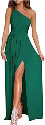 Yeehliny Kleider Damen Abschlusskleid Off Shoulder Ärmellos Partykleid Lang Abendkleider Schlitz Cocktailkleid Festkleider Formal Hochzeit Festlich Abendkleid Abschlussball Ballkleid von Yeehliny