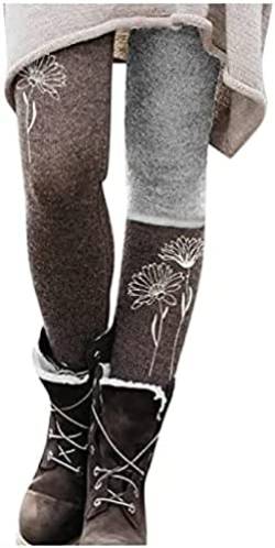 Yeehliny Leggings Damen, Leggings für Damen, Winter Warme Leggings Lange Leggings Winterhose Freizeithosen Joginghose Yogahose Strumpfhose Schlankheitshose von Yeehliny