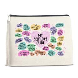 Selbstliebe Geschenke für Frauen, inspirierendes Geschenk für Mutter, Schwester, Tochter, Freunde, BFF, Kollegen, Lehrer, Krankenschwester, psychische Gesundheit, Geschenke, Make-up-Tasche, von YeleY