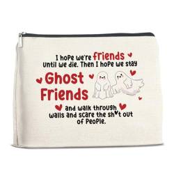 YeleY Gifts for Best Friend, Funny Friend Gift Cosmetic Makeup Bag, Friendship Gift for Female Friend BFF Bestie Sister, Long Distance Friendship Gift, Mehrfarbig von YeleY