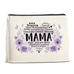 YeleY Gifts for Mom, Best Mom Gift Makeup Bag, Mom Gift for Christmas Birthday Mother's Day, Cosmetic Bag Gift for Mama Mum Mommy New Mom, Mehrfarbig von YeleY