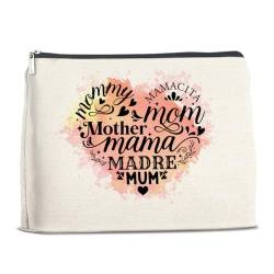 YeleY Gifts for Mom From Daughter Son, Mom Makeup Bag Gift for Birthday Christmas Mother's Day, Best Mom Cosmetic Makeup Bag Gift for Mother Mum Mama Mommy New Mom, Mehrfarbig von YeleY