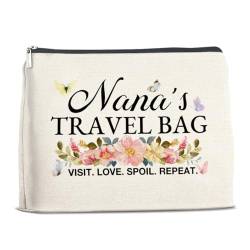 YeleY Lustige Oma Geschenke für Oma, Nanas Reisetasche Oma Make-up Tasche Geschenk für Geburtstag Weihnachten Muttertag Kosmetiktasche Geschenk für Oma Mimi Oma, Mehrfarbig von YeleY