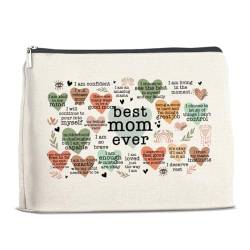 YeleY Make-up-Tasche, inspirierende Geschenke für Mutter, Geschenke für Mutter von Tochter, Mutter, tägliche Affirmation, Mama-Kosmetiktasche, Geschenk für Geburtstag, Weihnachten, Muttertag, von YeleY