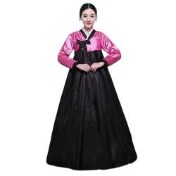 Yellcn Traditionelle koreanische Kleidung Hanbok Kleid for Frauen Alter Palastgewand V-Ausschnitt Nationaler Performance Kimono (Color : 37 EU, Size : XL) von Yellcn