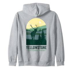 Vintage-Yellowstone-Hemd, Hirsch, Elch, Yellowstone-Nationalpark Kapuzenjacke von Yellowstone National Park Shirts for men and women