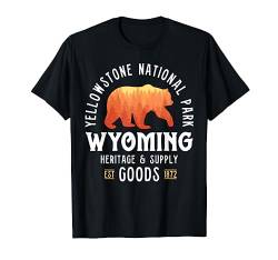 Yellowstone National Park Bear Shirt Wyoming Vintage Gift T-Shirt von Yellowstone by 14th Floor