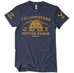 Yellowstone Offizielles Lizenzprodukt Barn Herren T-Shirt (Marineblau), XX-Large von Yellowstone