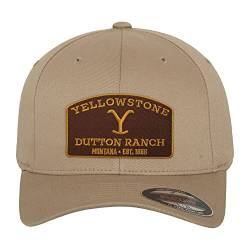 Yellowstone Offizielles Lizenzprodukt Flexfit Cap (Khaki), Klein/Mittel von Yellowstone