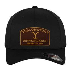 Yellowstone Offizielles Lizenzprodukt Flexfit Cap (Schwarz), Groß/X-Large von Yellowstone
