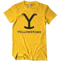 Yellowstone Offizielles Lizenzprodukt Herren T-Shirt (Gold), XX-Large von Yellowstone