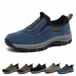 Hatme Shoes, Wanderschuhe Herren, Orthopädische Schuhe Herren, Hatme Orthopedic Walking Shoes, Mens Sports Shoes, Breathable Casual Shoes (Blue,44) von Yeluptu