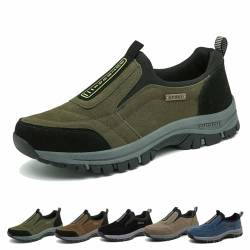 Hatme Shoes, Wanderschuhe Herren, Orthopädische Schuhe Herren, Hatme Orthopedic Walking Shoes, Mens Sports Shoes, Breathable Casual Shoes (Green,46) von Yeluptu