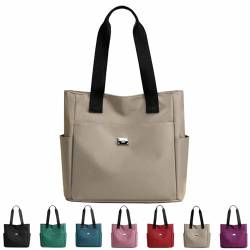 Yeluptu Large Capacity Waterproof Multi Pocket Nylon Shoulder Bag, Crossbody Bags For Women, Womens Tote Bag, Travel Tote Bags (L,Khaki) von Yeluptu