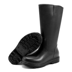 Yenxapei Gummistiefel Herren Halbhoch, Regenstiefel mit Gefütterte für Männer von Yenxapei