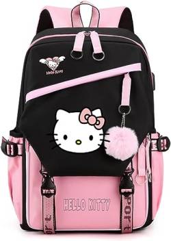 Yeooa Studenten-Schultasche Schultertasche für Mädchen Niedliche Grundschultasche für Kinder der Klassen 1-6 Rucksack-Geschenke für Kinder und Jugendliche (Rosa,Eine Größe) von Yeooa