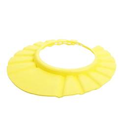 Babybadkappe kreativer Shampoo Schutzhut und Ohrschutz Verstellbares weiche Badeduschhaube für Babybadhut gelb, Badeschuhe von Yeory