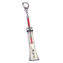 FF7 Cloud Strife Buster Schwert Schlüsselanhänger Anhänger Schlüsselanhänger Cosplay, silber, One size von Yerdos