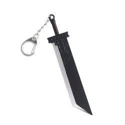 FF7 Zack Fair Cloud Buster Schwert Schlüsselanhänger Cosplay Anhänger, Schwarz , One size von Yerdos