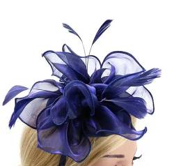 Mädchen-Blumen-Netz-Stirnband, Hochzeit, Feder-Blume, Stirnband, Cocktail, Teeparty, Kopfbedeckung, Fascinator, Hüte von Yeuyyben