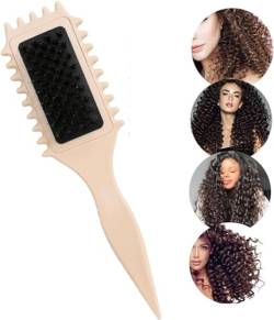NeuerStil Bounce Curl Brush, Wet Hair Curling Brush Set - Die ultimative Bürste für lockiges Haar, ideal für lockiges Haar, ein unverzichtbares Werkzeug für Frauen, um lockiges Haar zu stylen (Size : von Yezelend