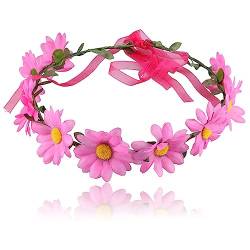 Blumen-Haarband für Damen, Hochzeitszeremonie, zartes Stirnband mit verstellbarem Band, Fotografie-Haarschmuck, Blumen-Haarband für Mädchen, Blumen-Haarband für Frauen, Mädchen, Blumen-Stirnband von Yfenglhiry