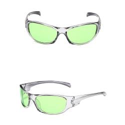 Futuristische Sonnenbrille für Mädchen, Vintage-Stil, Brillen, Teenager, Hiphop, Trend, Nachtclub, Party, Sonnenbrille für Erwachsene, Teenager, futuristische Sonnenbrille, futuristisch, übergroß, von Yfenglhiry