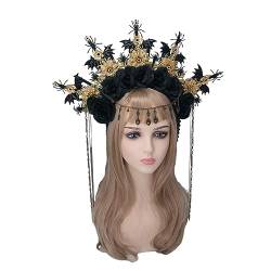 Haarreifen mit Blumen-Spitzen, Vintage-Festzug, Haarschmuck für Barock, Hochzeit, Stirnband, Brautfoto-Requisiten, DIY-Haarbänder für Mädchen von Yfenglhiry