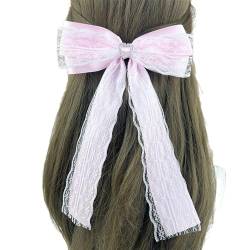 Haarspange mit Spitze, Balletcore, groß, flach, Balletcore-Haarnadel, elegante Haarspange für Bündel, Haarspange für Damen von Yfenglhiry
