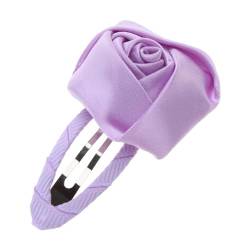 Haarspangen mit violetten Rosen, rutschfest, süße Haarspangen, Kopfbedeckung, niedliches Haar-Accessoire, schöne Blumen-Haarnadel, violette Rose von Yfenglhiry