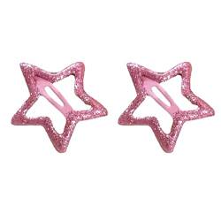 Ins-style Haarspangen für Mädchen, 5-Punkt-Stern, glitzernd, 2 Stück, Tier-Haarspangen, Stern-Haarspange von Yfenglhiry