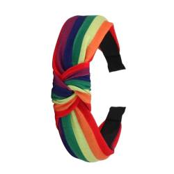 LGBTQ Regenbogen-Stirnband für Damen, Haarband, Kopfbedeckung, niedliches Outdoor-Haar-Accessoire, Geschenk, Stirnband von Yfenglhiry