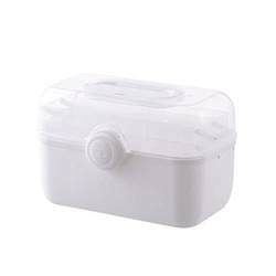 Yfenglhiry Aufbewahrungsbox aus Kunststoff mit Deckel und Griff, wasserdichter Behälter für Erwachsene, männlich, weiblich, Organizer, Medizin-Aufbewahrungsbox mit Deckel von Yfenglhiry