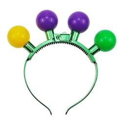 Yfenglhiry LED-Stirnband, Party, Weihnachten, leuchtendes Stirnband, SaintPatrick Day, irisches grünes Stirnband, LED-Stirnband, Party von Yfenglhiry
