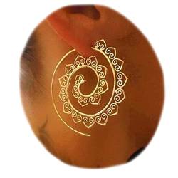 Yheakne Bohemia Mandala Spiral Ohrringe Gold Vortex Gear Ohrringe Übertrieben Creolen Große Kreisförmige Wirbel Ohrringe Indische Tribal Ohrringe Schmuck für Frauen und Mädchen von Yheakne
