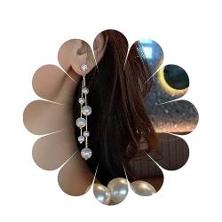 Yheakne Boho Perle Tropfen Baumeln Ohrring Gold Lange Quaste Perle Ohrringe Vintage Perlenkette Ohrringe Festival Erklärung Ohrringe Schmuck Für Frauen Und Mädchen von Yheakne