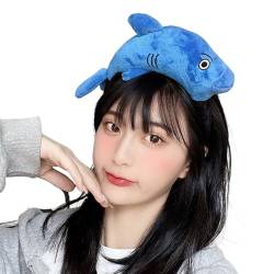 Delfin-Stirnbänder für Mädchen, lustige Delfin-Kopfbedeckung, breites Haarband, Kopfbedeckung, Cartoon-Haarband, Geburtstagsparty, Cartoon-Haarbänder für Frauen von YiQinzcxg