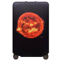 YianBestja Elastisch Reise Kofferschutzhülle Abdeckung Waschbar Kofferhülle Schutz Bezug Luggage Cover für 18-32 Zoll Koffer (Sonne, L (25-28 Zoll)) von YianBestja