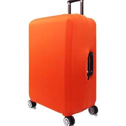 YianBestja Elastisch und Einfarbig Kofferhülle Koffer Abdeckung Schutzhülle Kofferschutzhülle Kofferbezug Luggage Gepäck Cover mit Band und Klettverschluss (Orange, S (18-21 Zoll)) von YianBestja