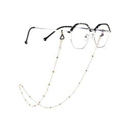 Yienate Bohemia Damen Brillenketten mit Perlenkette Brillen-Zubehör Brillen-Halter - Brillen-Halter - Sonnenbrillen-Retainer Strap (Gold) von Yienate