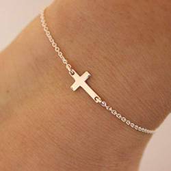 Yienate Boho-Armband mit winzigem Kreuz für Damen und Mädchen, Gold von Yienate