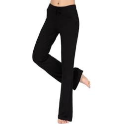 Yogahosen Damen Lang Hosen Sporthose Pumphose Haremshose Leichte Sommerhose Marlene Hose Schwarz M von Yigoo