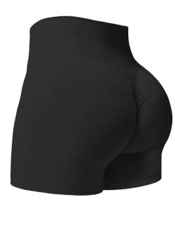 Yiifit Damen Nahtlose Scrunch Lächeln Kontur Yoga Laufen Sport Shorts von Yiifit