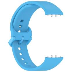 Yikamosi Kompatibel mit Samsung Galaxy Fit 3 Armband für Frauen und Männer,Schnellverschluss Weiches Silikon TPU schluss Ersatzbänder Kompatibel für Galaxy Fit 3(SM-R390) Blau von Yikamosi