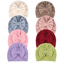 Yili Maizi Babymütze Neugeborene Infant Baby Mütze Turban Mädchen Erstlingsmütze Hut mit Weichen Niedlichen Bogen … von Yili Maizi